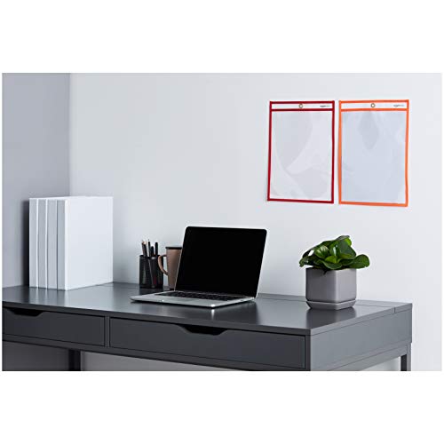 Amazon Basics Buste Trasparenti A4 Cancellabili 25pz Colori