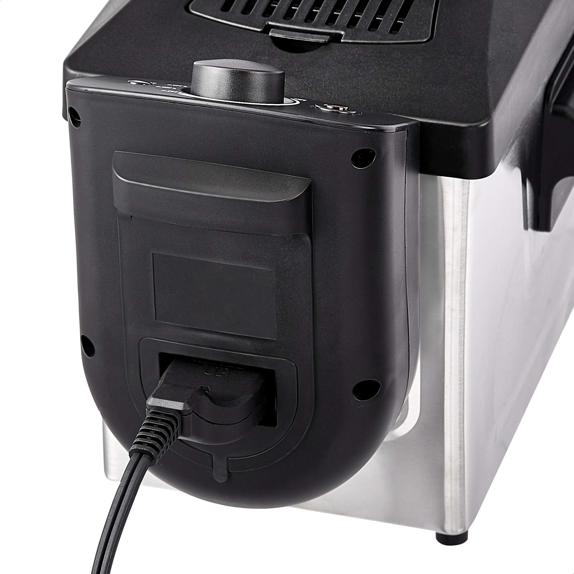 Amazon Basics Friggitrice elettrica 3 litri inox 1500W