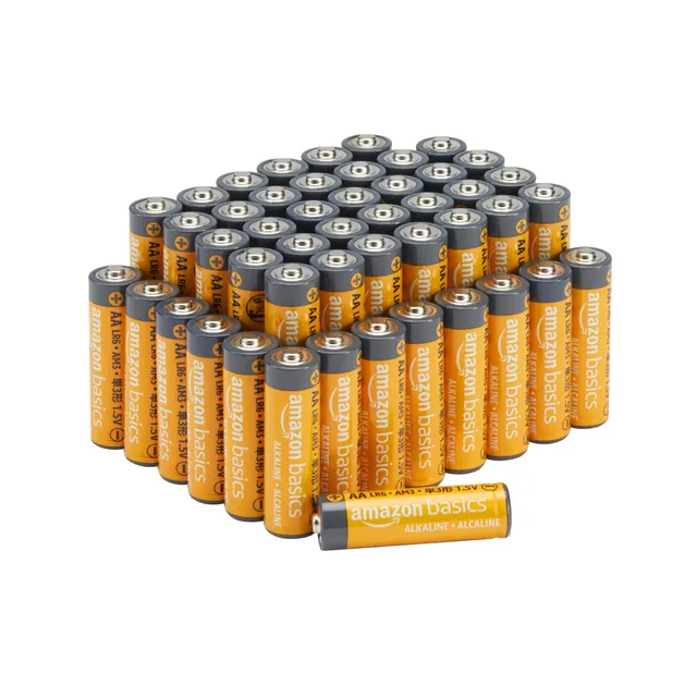 Amazon Basics batterie alcaline AA 1,5V confezione da 48 lunga durata