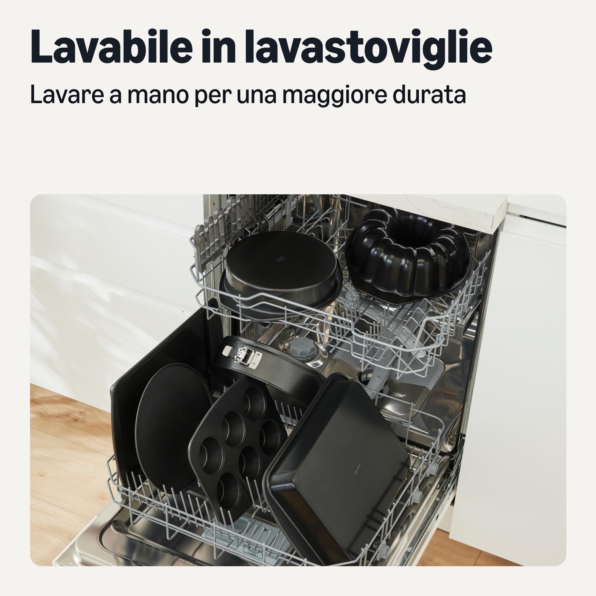 Amazon Basics Teglia a Cerniera 25,4 cm Antiaderente
