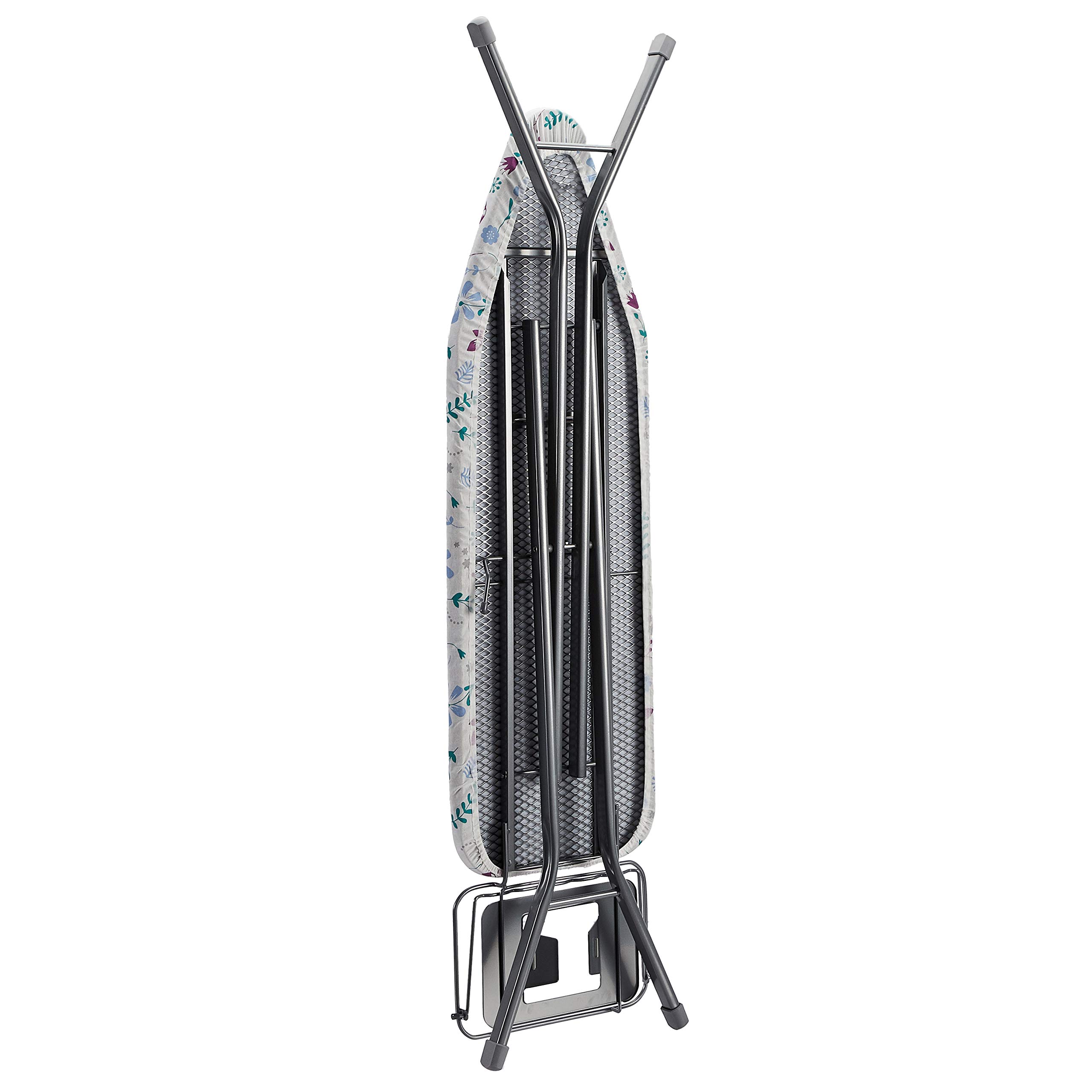 Amazon Basics asse da stiro grande 122x38 cm grigio con ripiano vapore