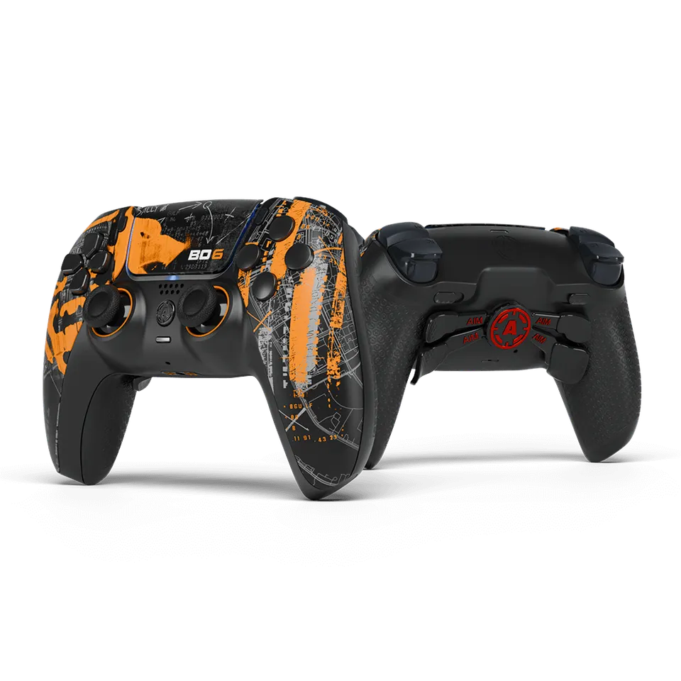 Aim Controller PS5 BO6 controller PS5 nero arancione