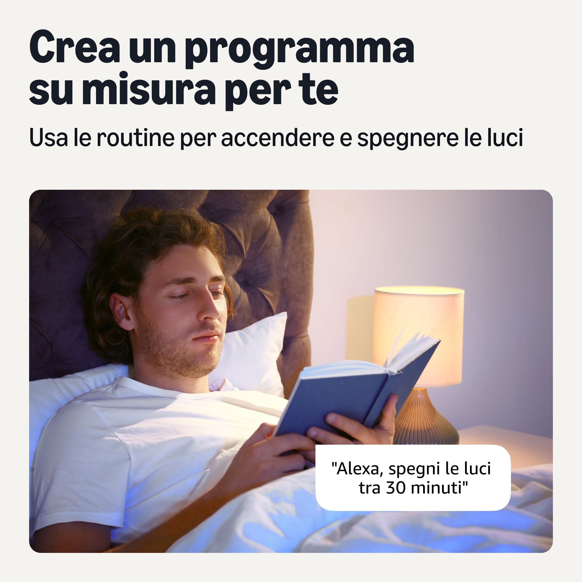 AmazonBasics Lampadina Smart Filamento LED A60 Alexa