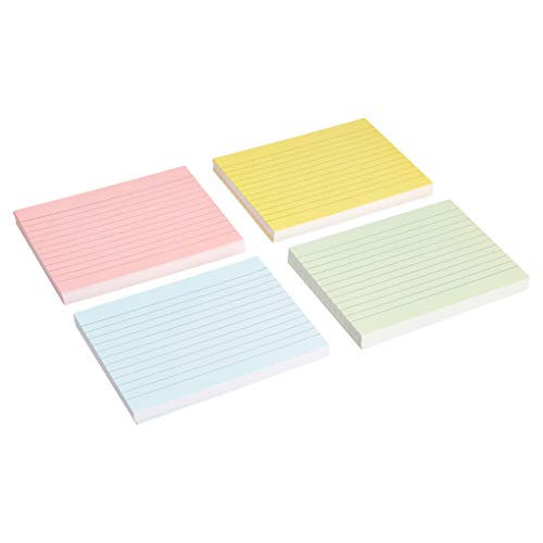 Amazon Basics Cartoncini A6 a Righe Fluo da 200 Pezzi