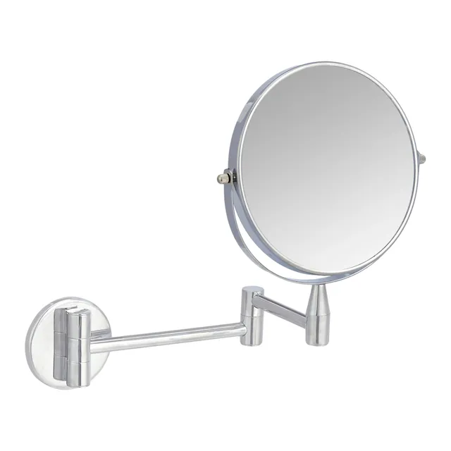 Amazon Basics Specchio Cosmetico Parete 1x/5x Cromo bifacciale