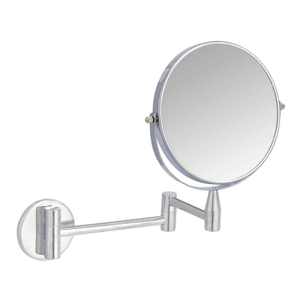Amazon Basics Specchio Cosmetico Parete 1x/5x Cromo bifacciale