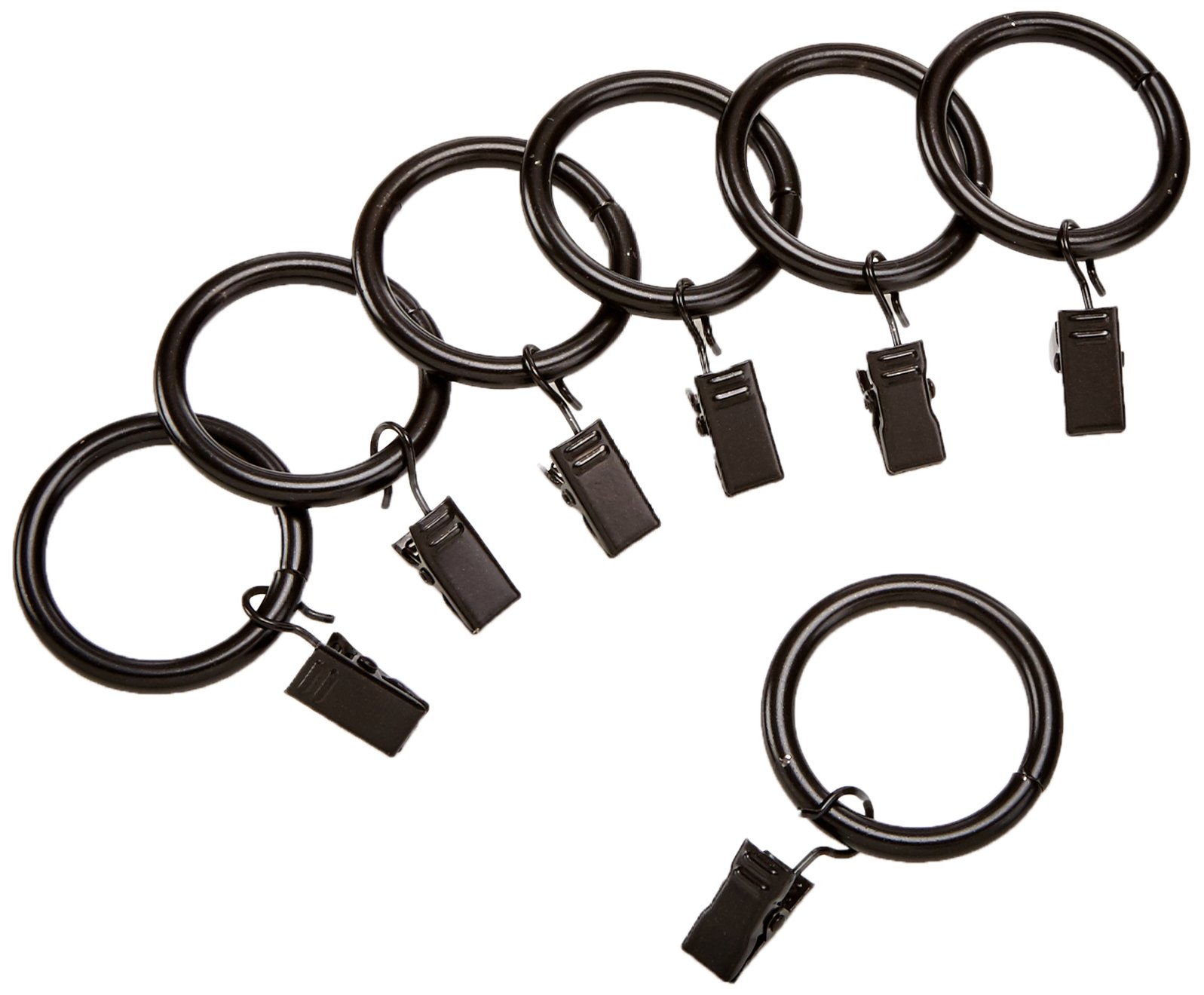 Amazon Basics Set Staffe Soffitto e Anelli Tende Bronzo