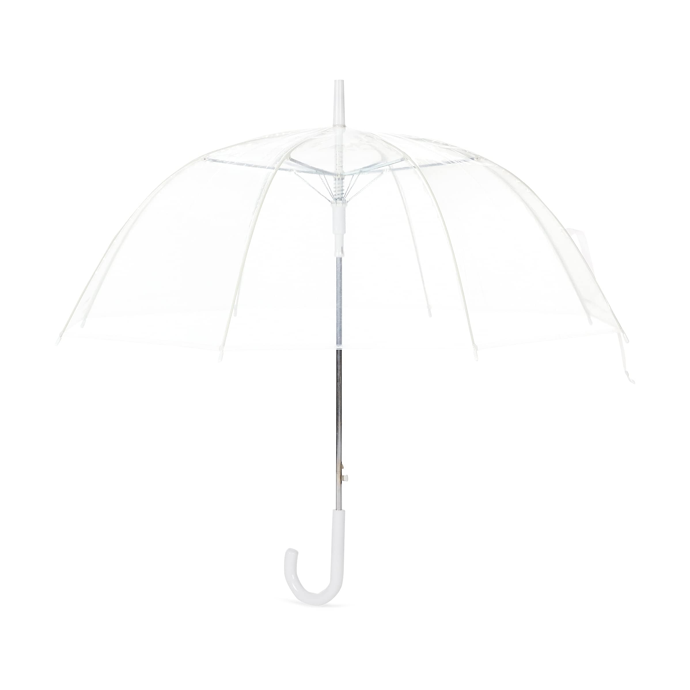Amazon Basics Ombrello Cupola Trasparente 87,6 cm Automatico