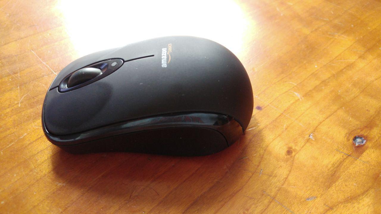 Amazon Basics mouse senza fili nano nero 1000 DPI