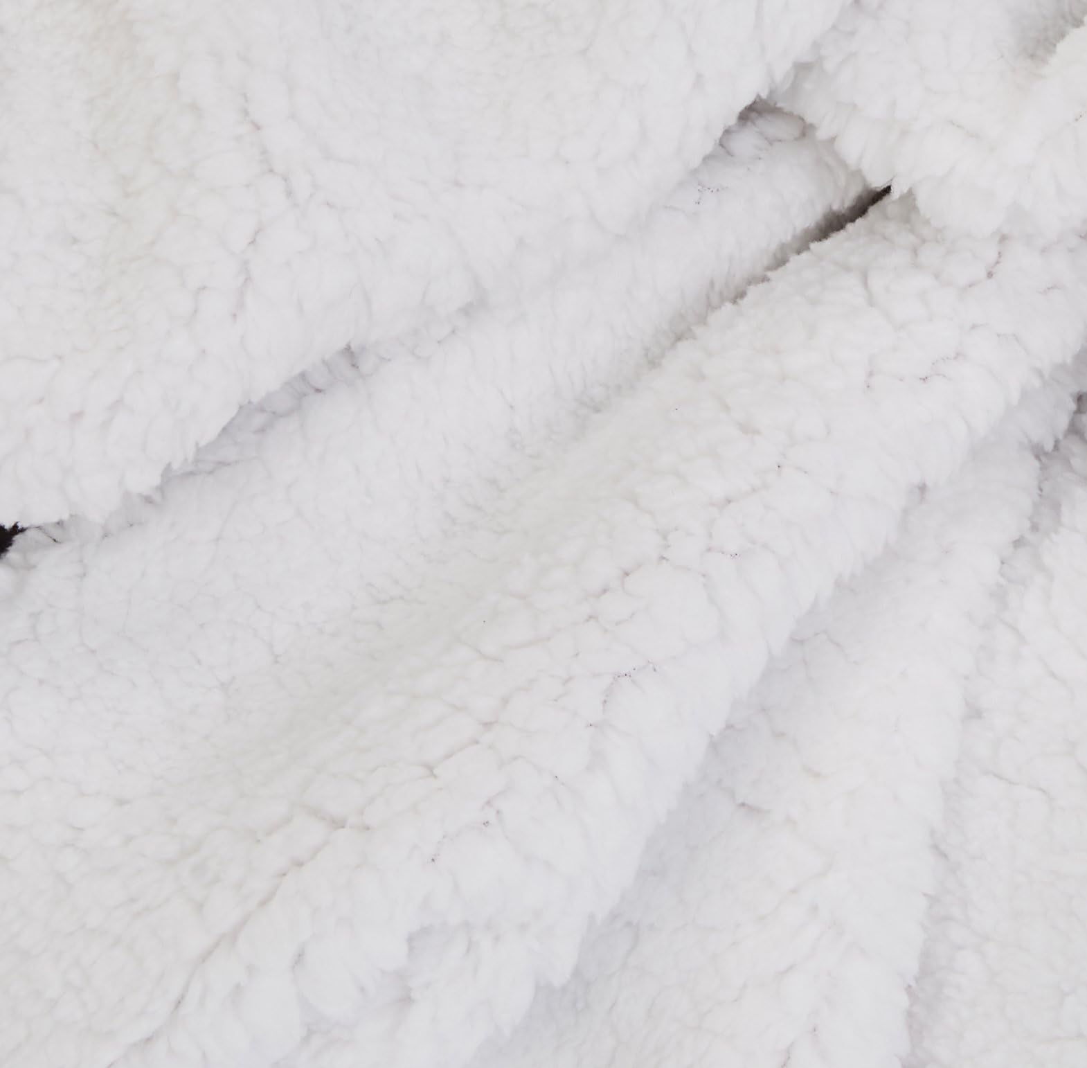 AmazonBasics Plaid Copriletto Sherpa 220x240 Tortora Morbido