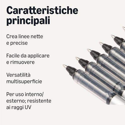 Amazon Basics Penne Gel Roller 0,7mm Nere 12 Pezzi
