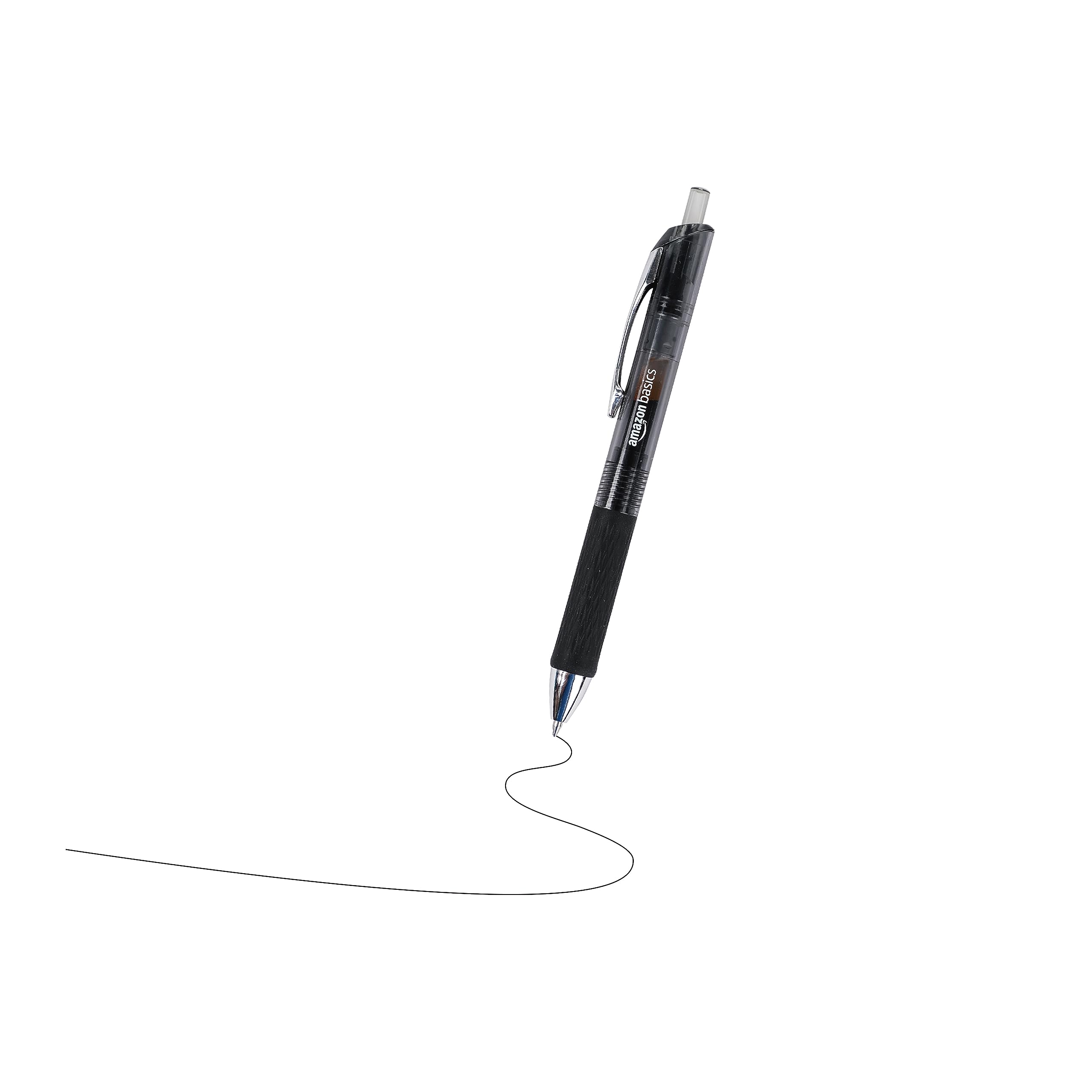Amazon Basics Penne Gel Nere 12 Pezzi Punta 0,7 mm