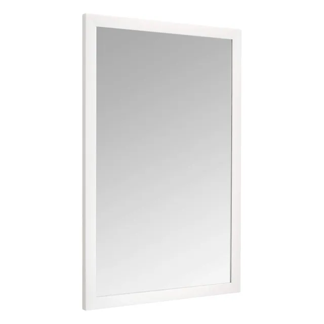 AmazonBasics Specchio da parete 61x91 cm bianco cornice standard