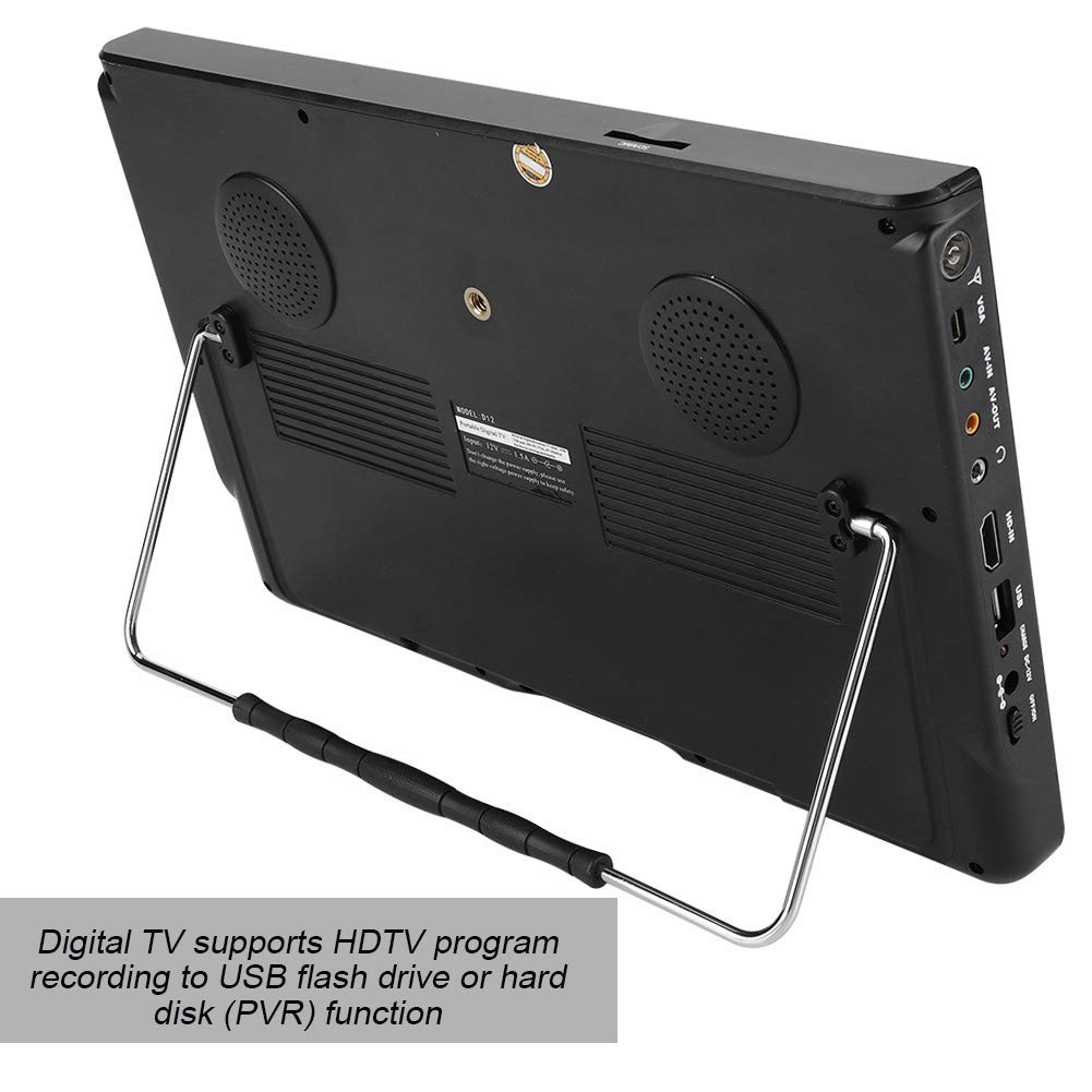 Elprico TV Portatile 12 Pollici 1080P Ricaricabile HDMI USB