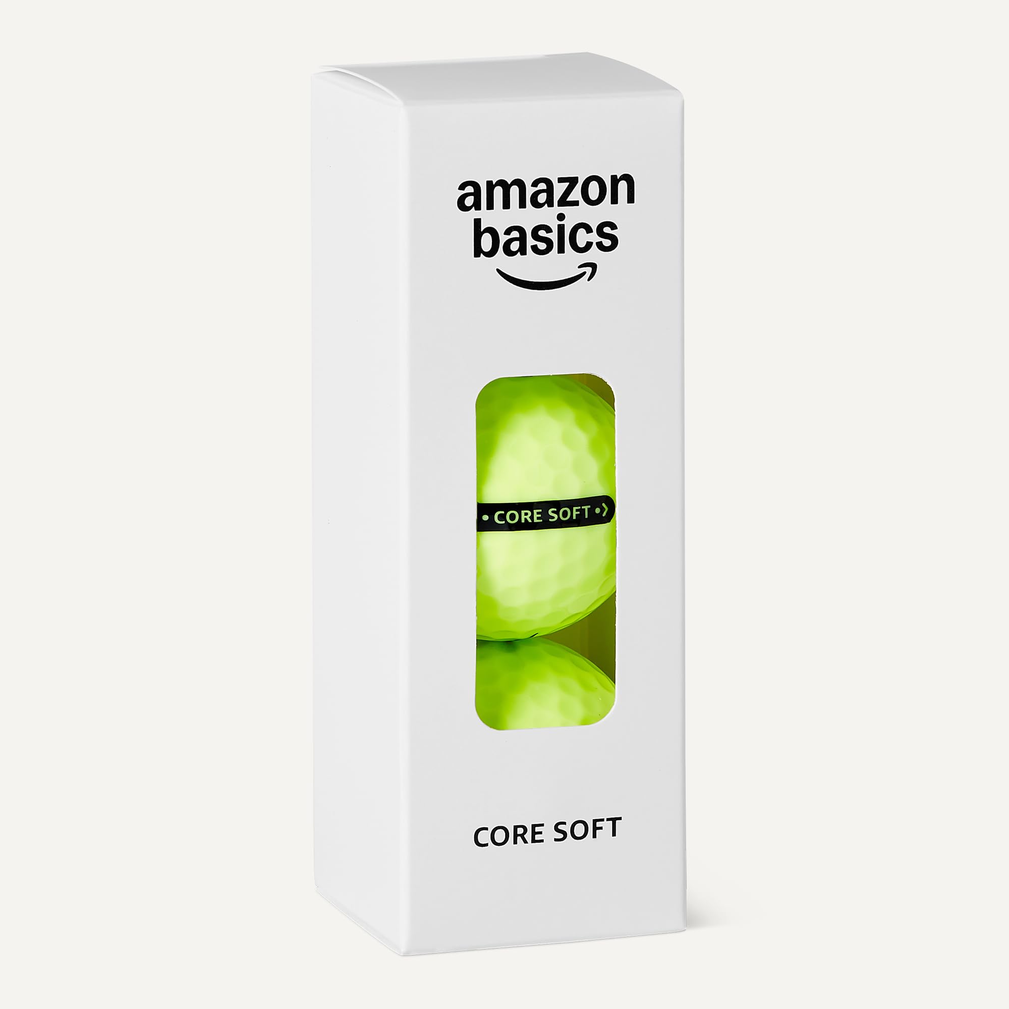 Amazon Basics Core Soft Palline Golf Gialle 12 Pezzi Morbide