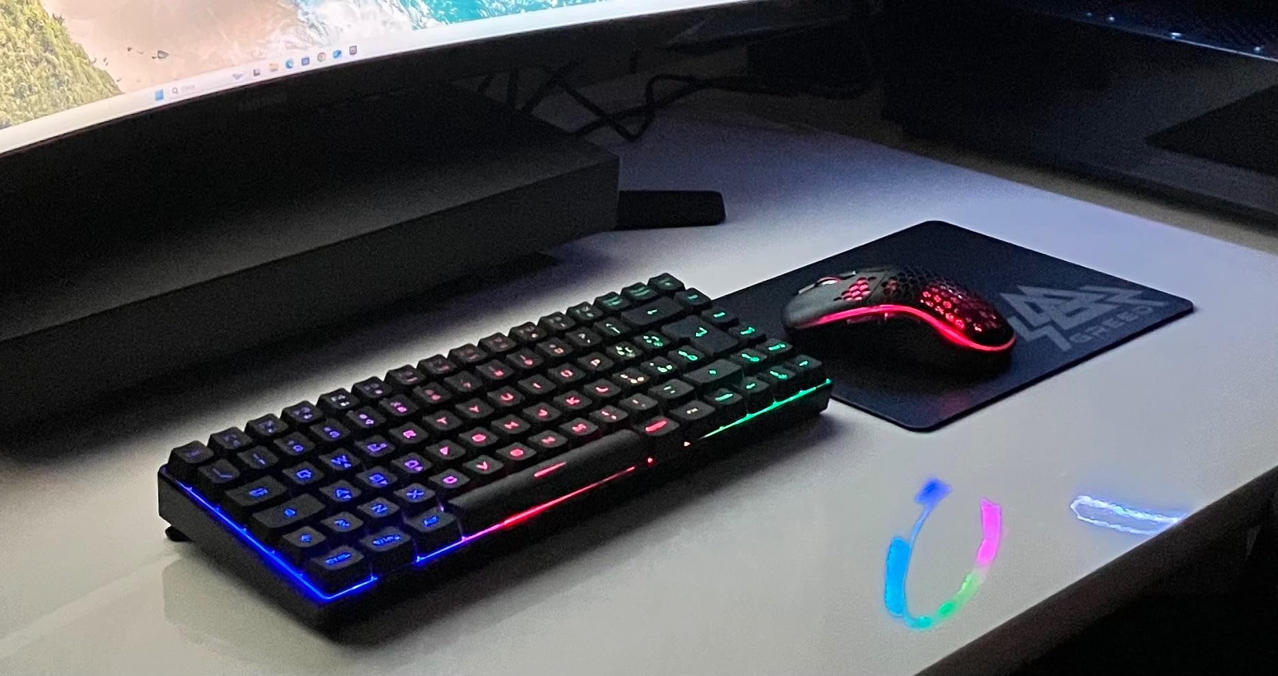RedThunder K84 Kit Tastiera Mouse Gaming Wireless IT Retroilluminato