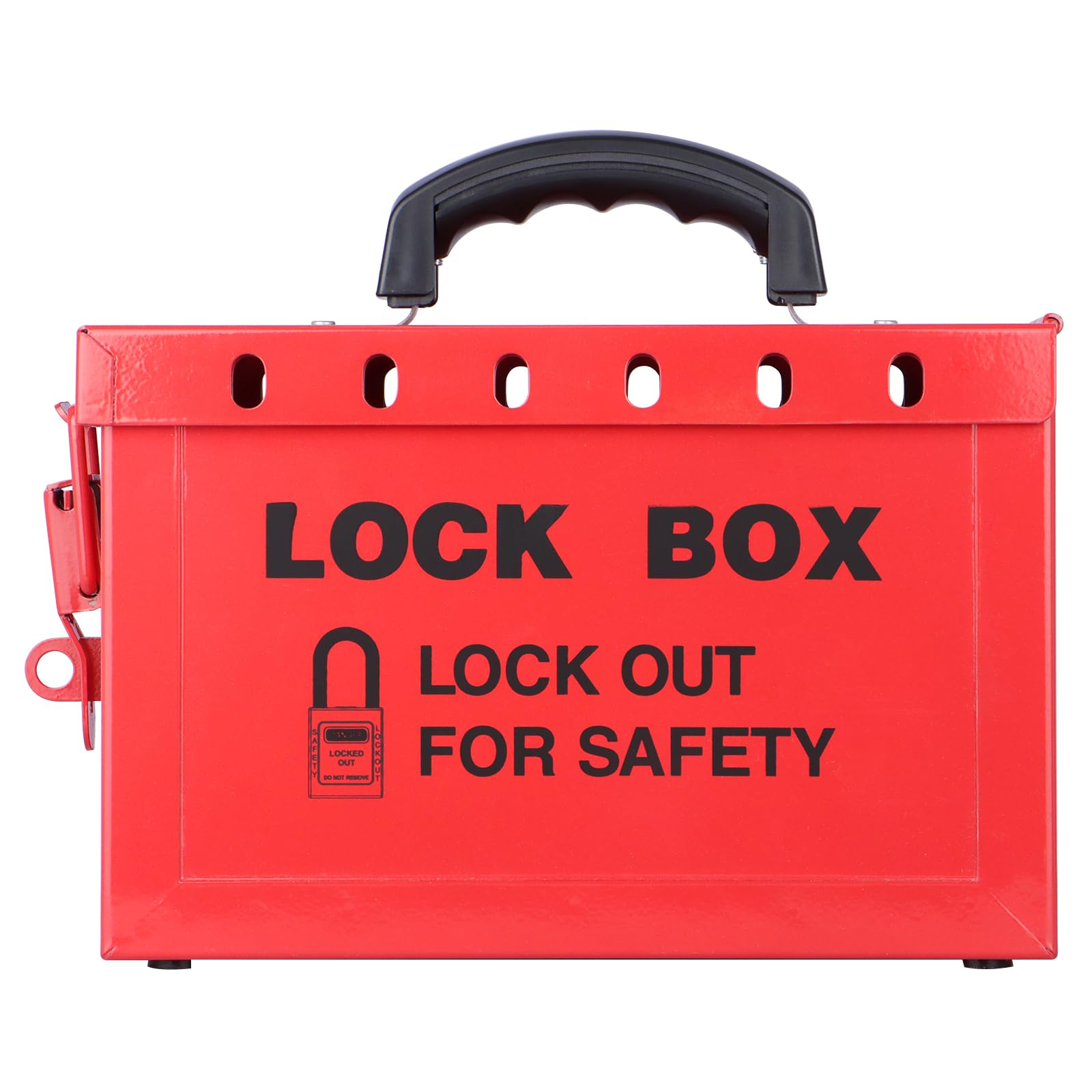 RealPlus Box Lockout Tagout Rossa 12 Lucchetti Portatile