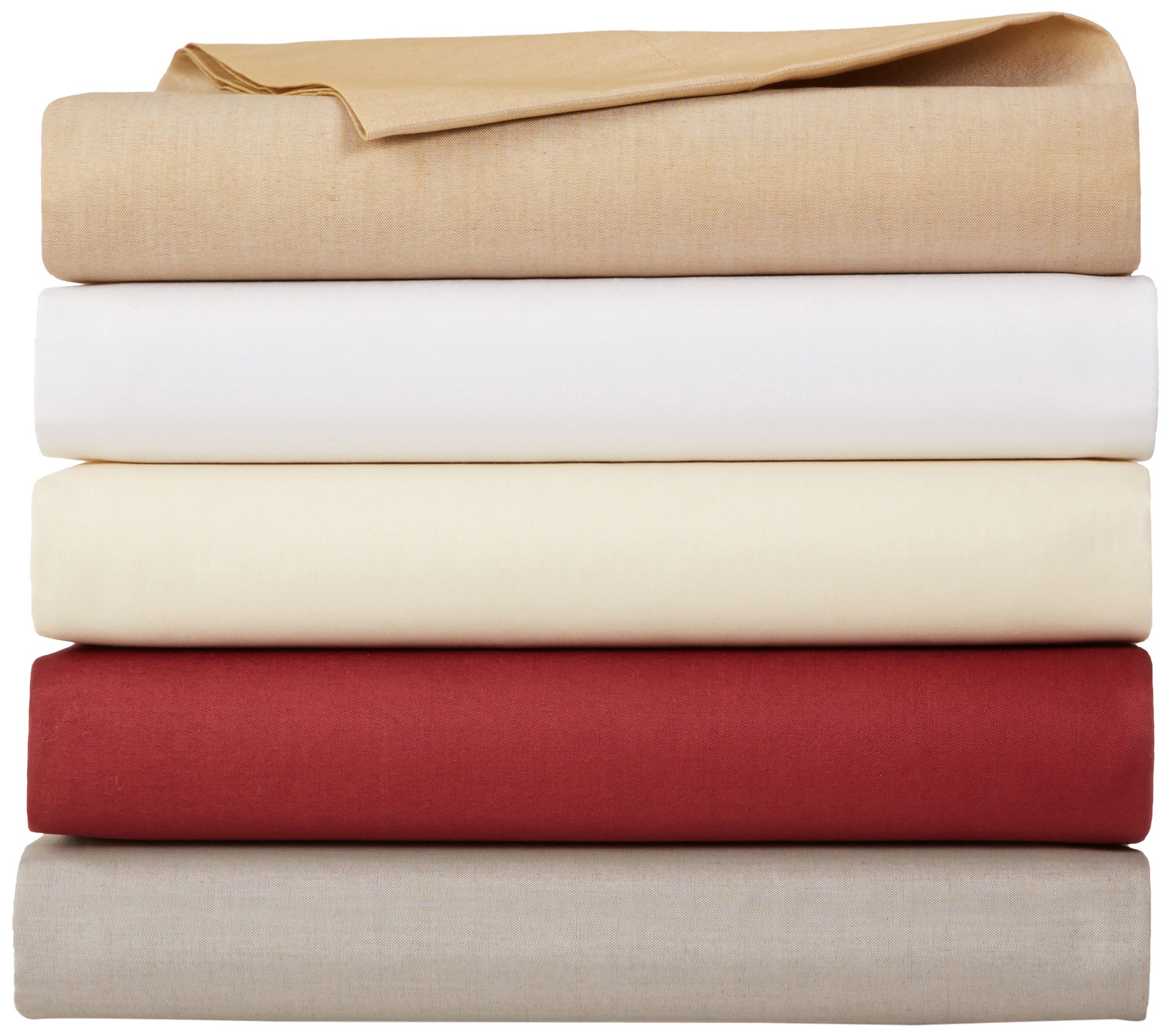 AmazonBasics Lenzuolo con Angoli 160x200 Bianco Cotone