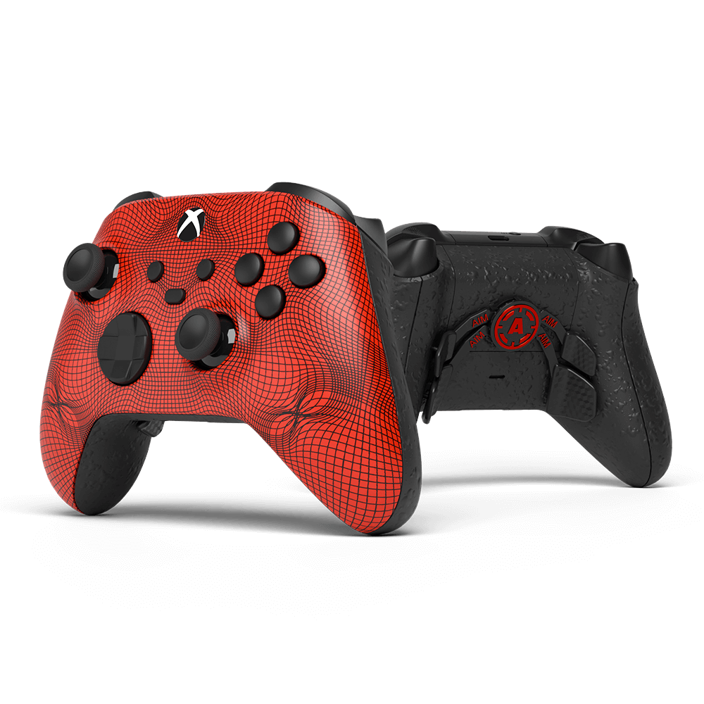 Aim Controller Grid Red controller Xbox Series X metallizzato