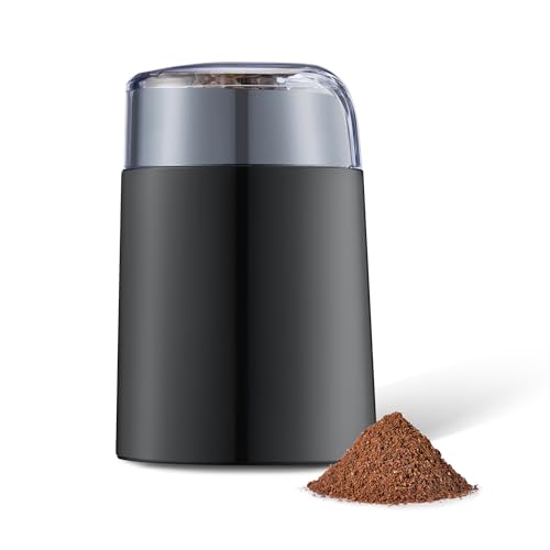 Amazon Basics Macinacaffè Elettrico Nero 30 g Lama Inox