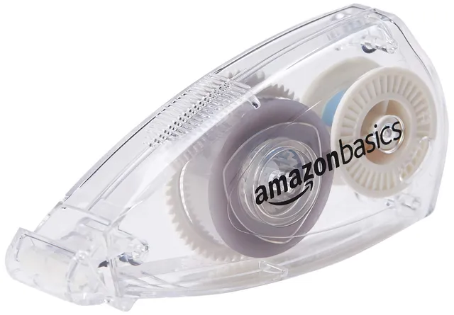 Amazon Basics nastro biadesivo con applicatore 6 mm x 9,1 m trasparente