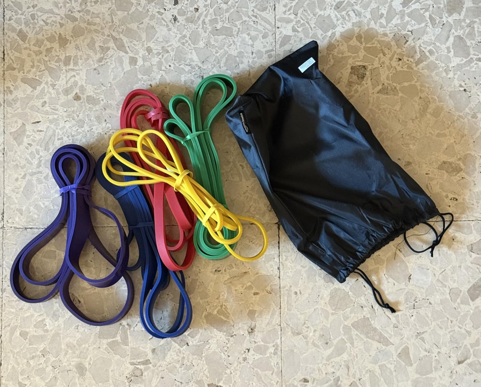 Amazon Basics Fasce Elastiche Set 5 Pezzi Resistenza