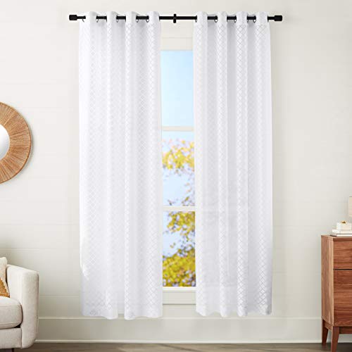 Amazon Basics Tende Velate Bianche 2 Pezzi 127x213 cm