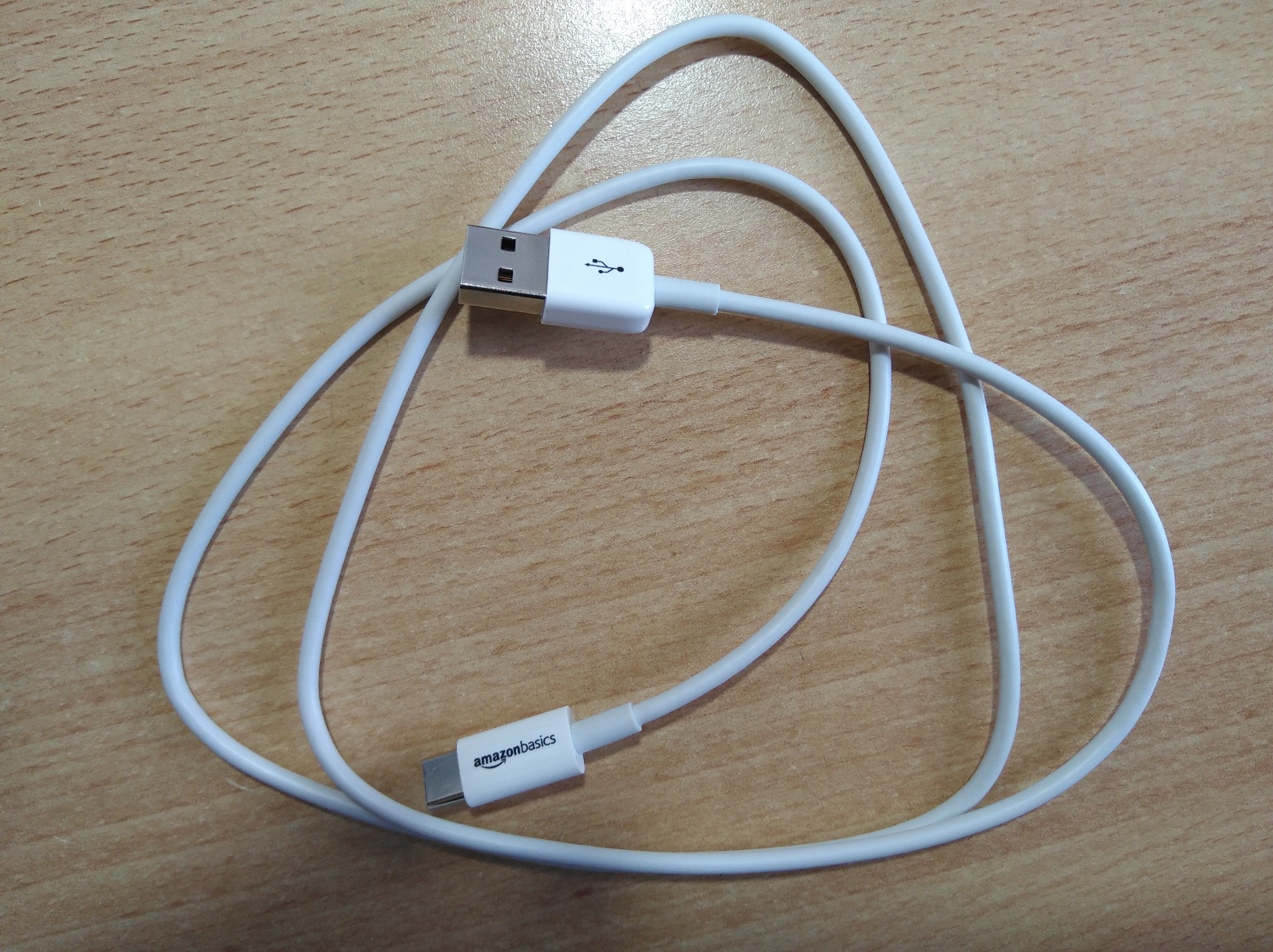 Amazon Basics Cavo USB-C USB-A 1,8 m Bianco 15W