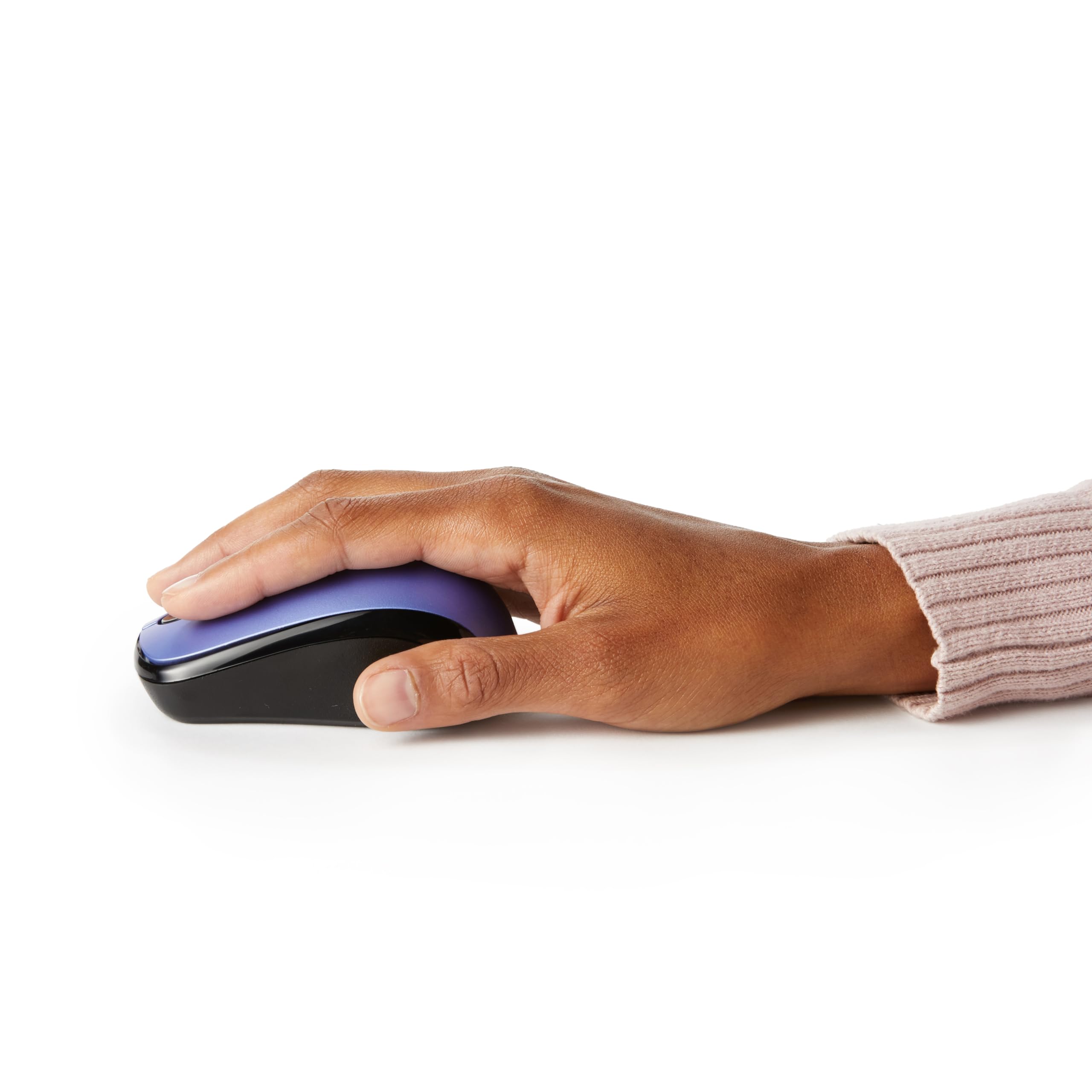 Amazon Basics Mouse Senza Fili Blu Microricevitore USB