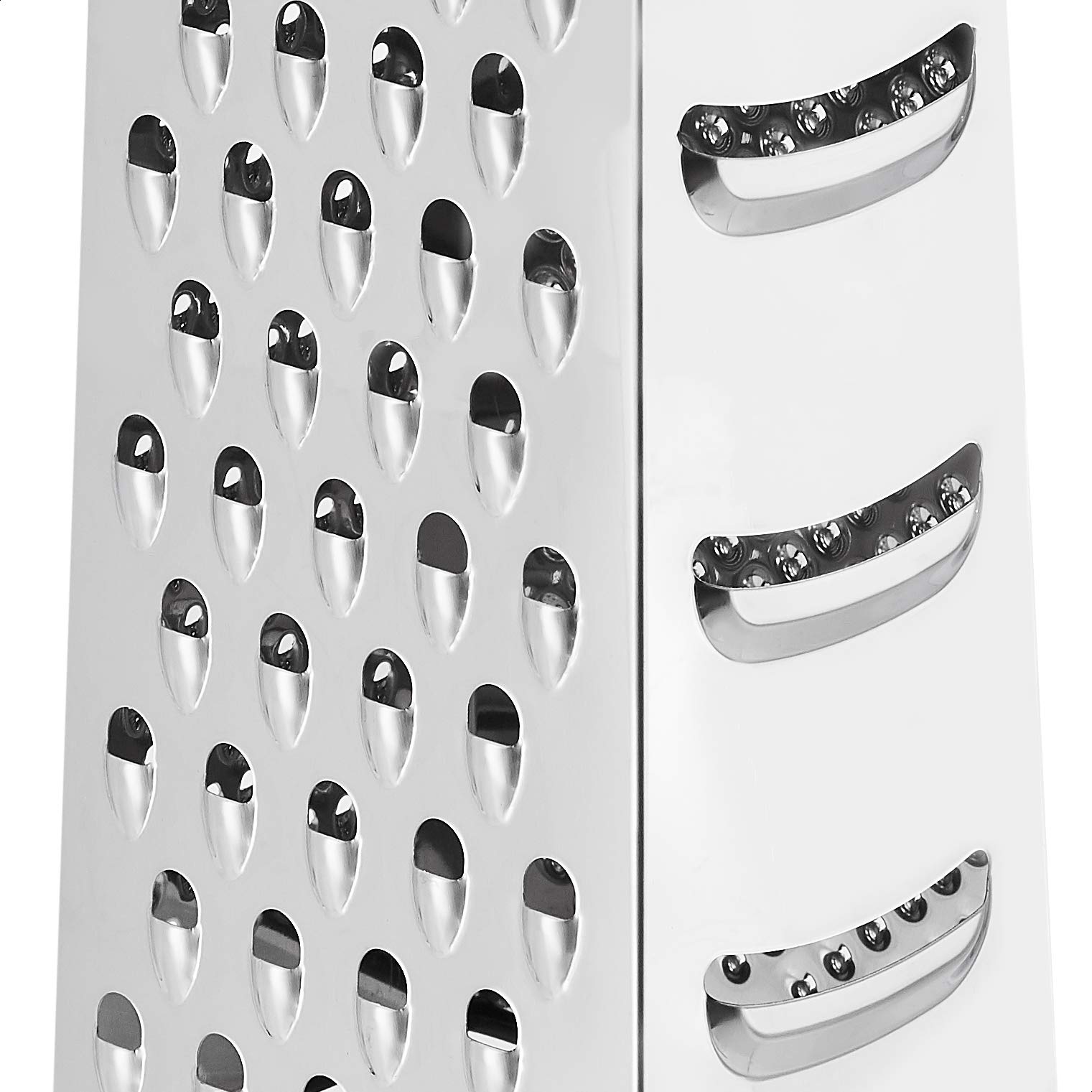 Amazon Basics grattugia formaggio 4 lati acciaio 22,9 cm nero