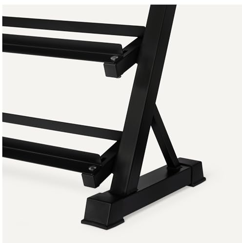 Amazon Basics rack manubri 3 livelli nero acciaio