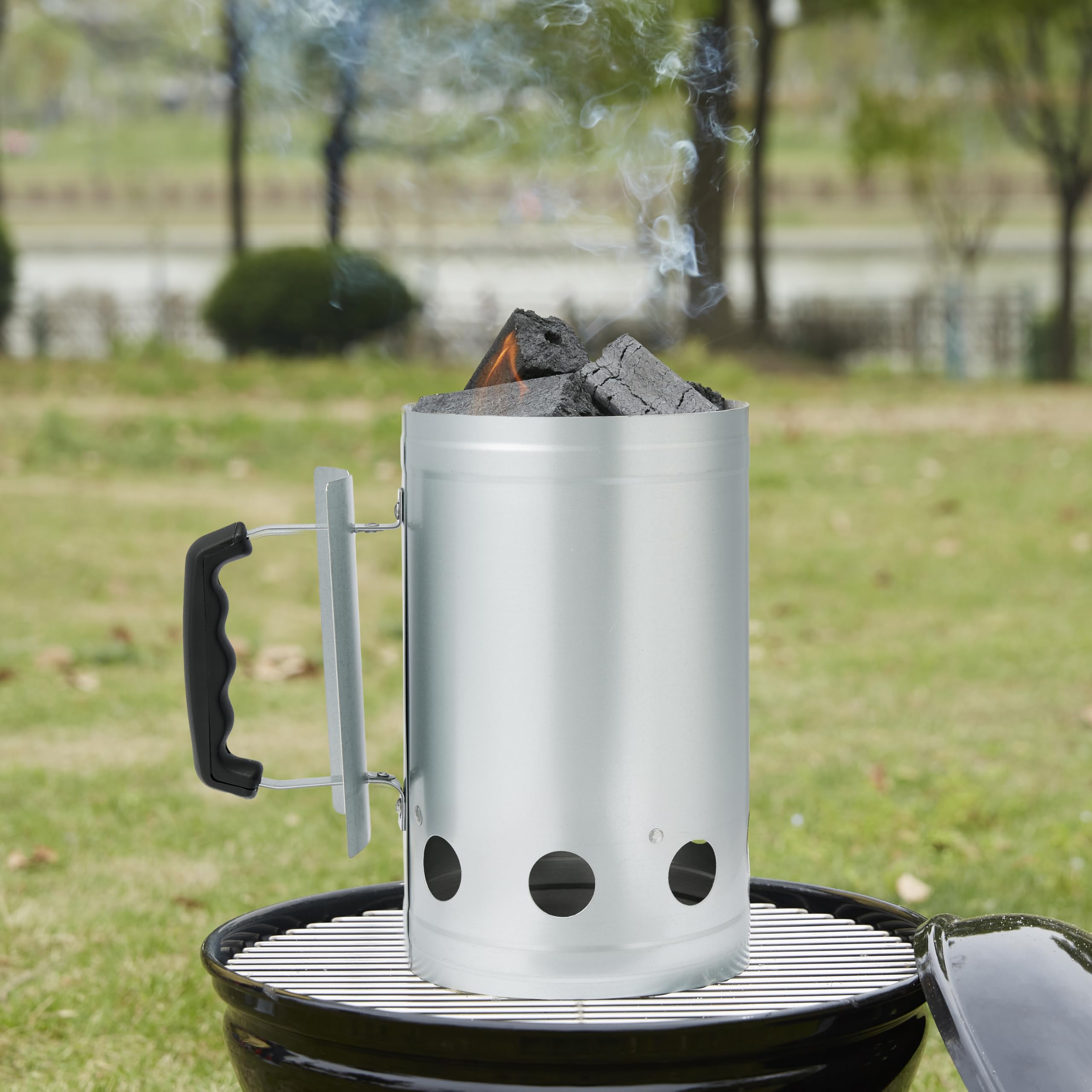 AmazonBasics Ciminiera di Accensione Carbone Barbecue 3 kg