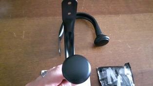 AmazonBasics Set 2 Fermatenda Nero Metallo Parete