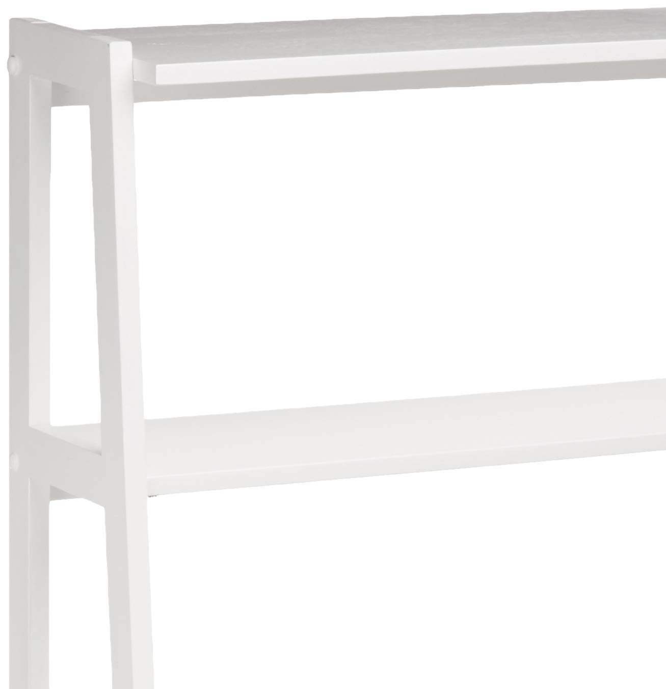Amazon Basics Libreria 5 Ripiani Legno Massello Bianco 189 cm