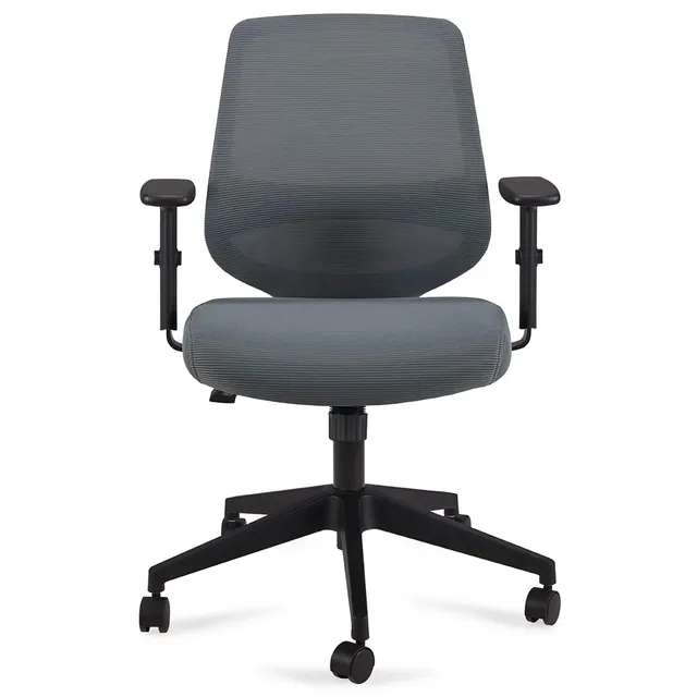 Amazon Basics Sedia Ufficio Ergonomica Senza Poggiatesta Grigio
