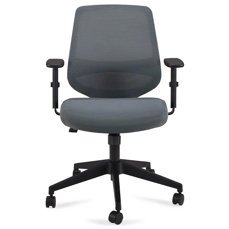 Amazon Basics Sedia Ufficio Ergonomica Senza Poggiatesta Grigio