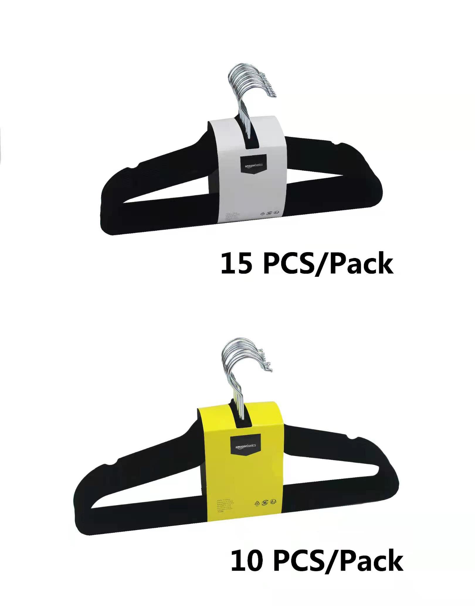 Amazon Basics grucce velluto nere 50 pezzi antiscivolo
