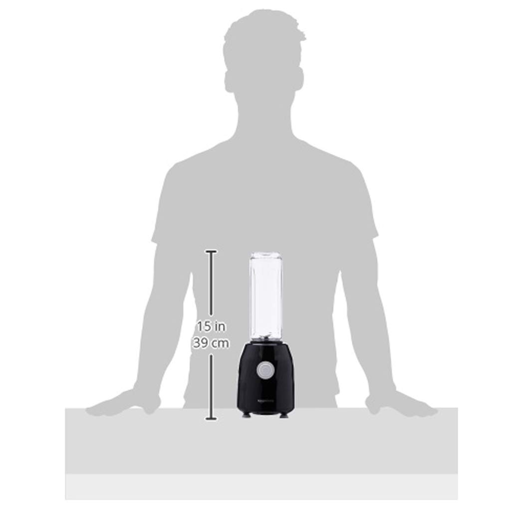 AmazonBasics Blend & Go Frullatore Smoothie Nero 600 ml