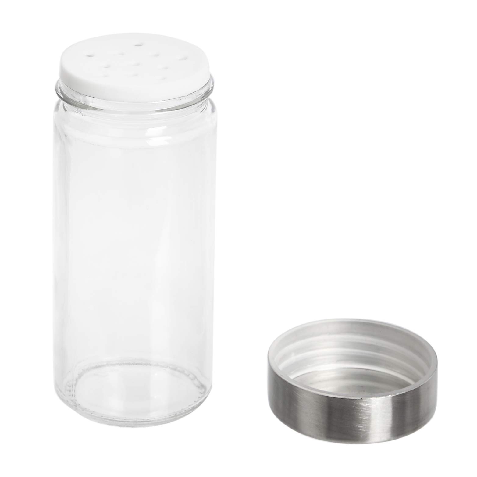 AmazonBasics Portaspezie Verticale Acciaio 20 Vasetti Argento