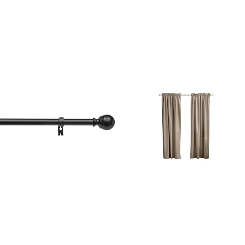 Amazon Basics Bastone Tenda Nero 180-360 cm Rotondo