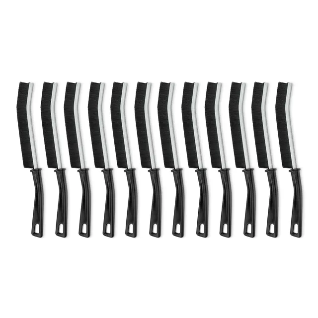 Amazon Basics spazzola pulizia fughe setole dure 12 pezzi nero