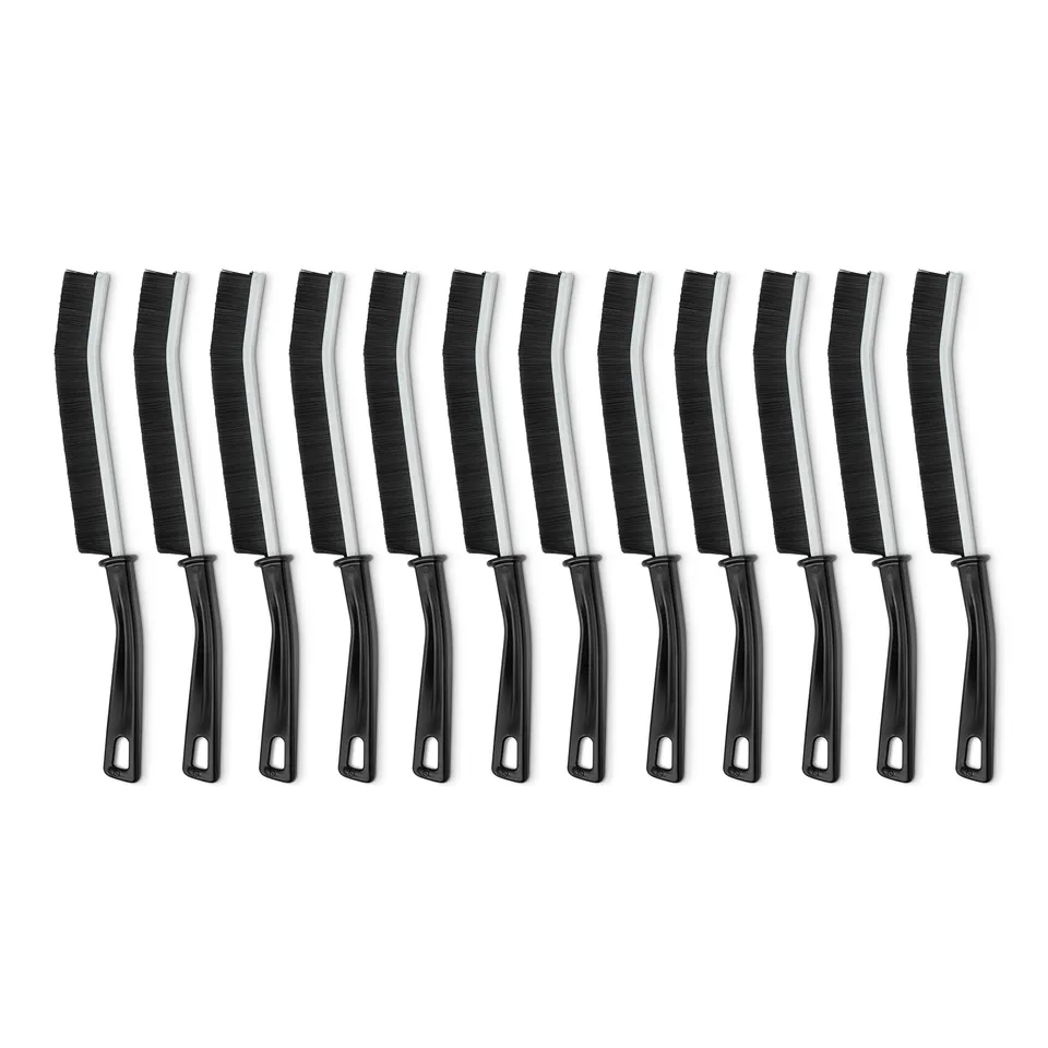 Amazon Basics spazzola pulizia fughe setole dure 12 pezzi nero