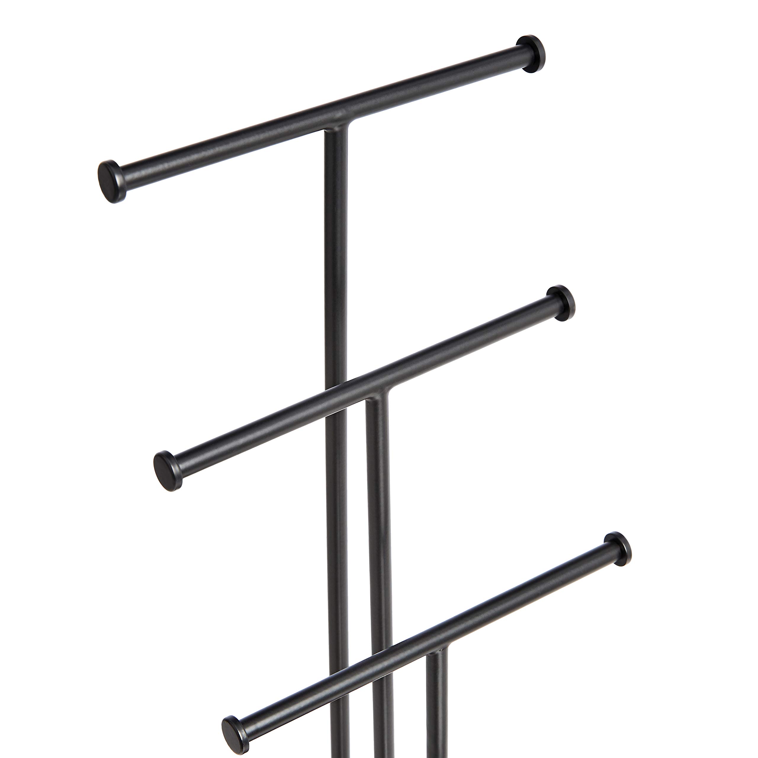 AmazonBasics Portagioielli Albero 4 Livelli Noce/Nero