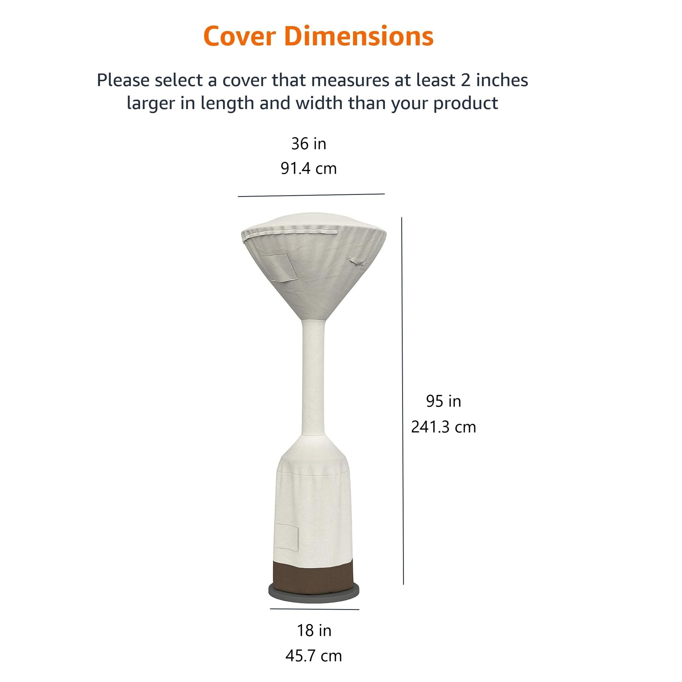 AmazonBasics Telone Stufa Fungo 241 cm Beige Impermeabile