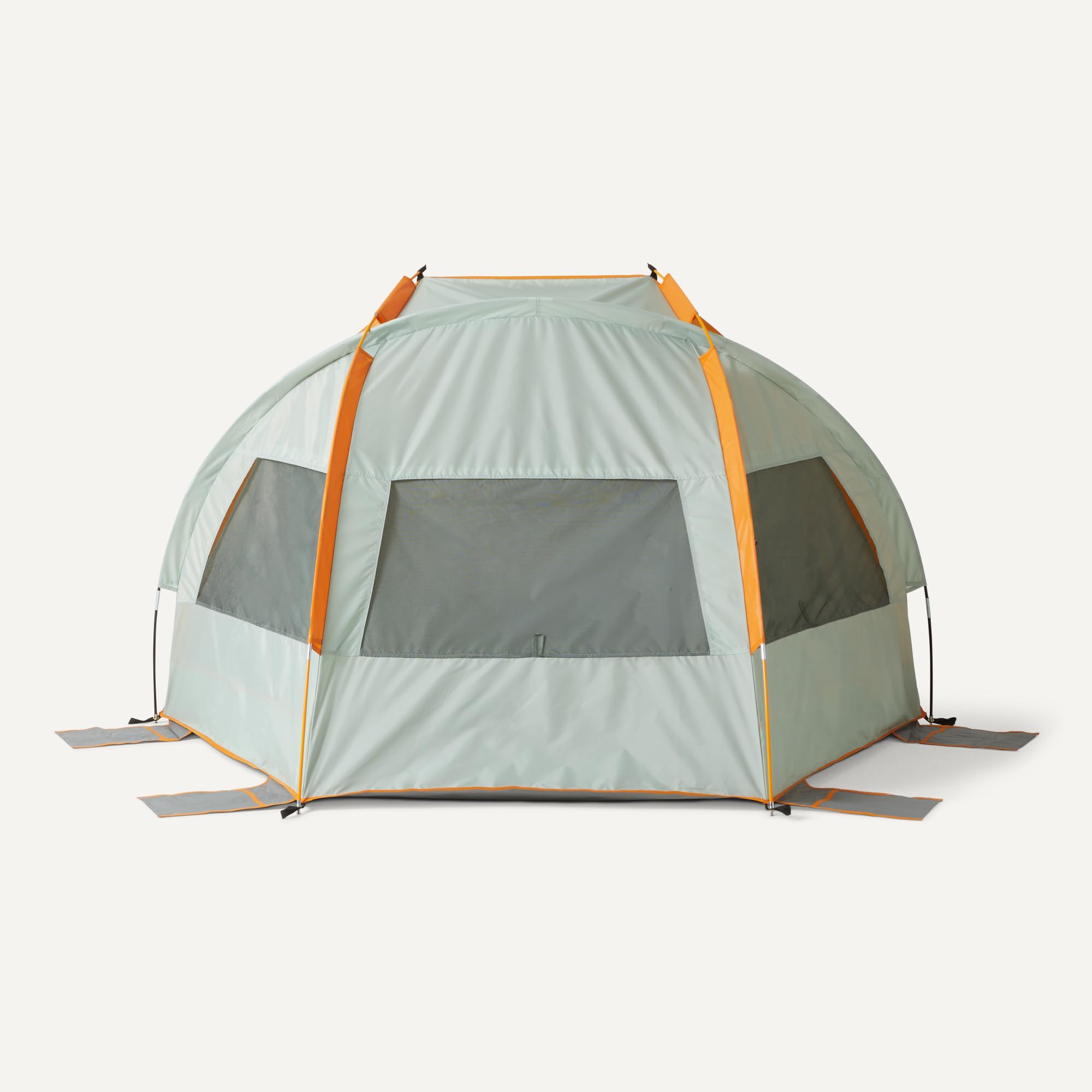 Amazon Basics tenda parasole campeggio grigio arancio 2-3 posti