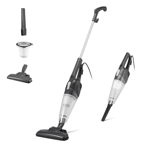 Amazon Basics Scopa Elettrica con Filo 2-in-1 13 kPa Nera