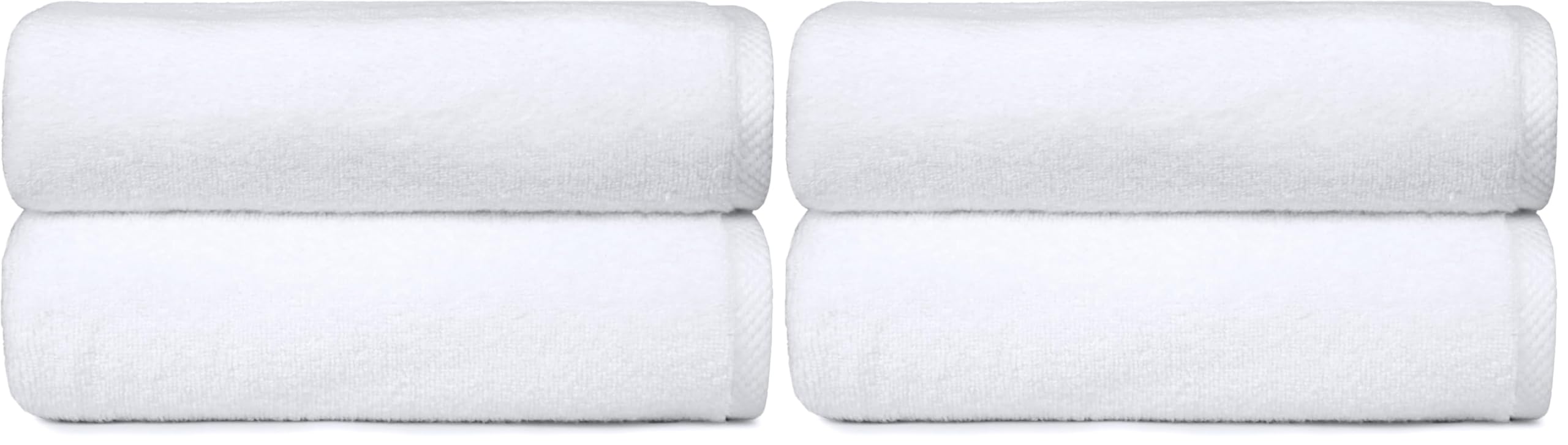 Amazon Basics teli bagno 70x140 cotone bianco 2 pezzi