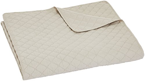 Amazon Basics Copriletto Trapuntato 170x210 Beige Rombi