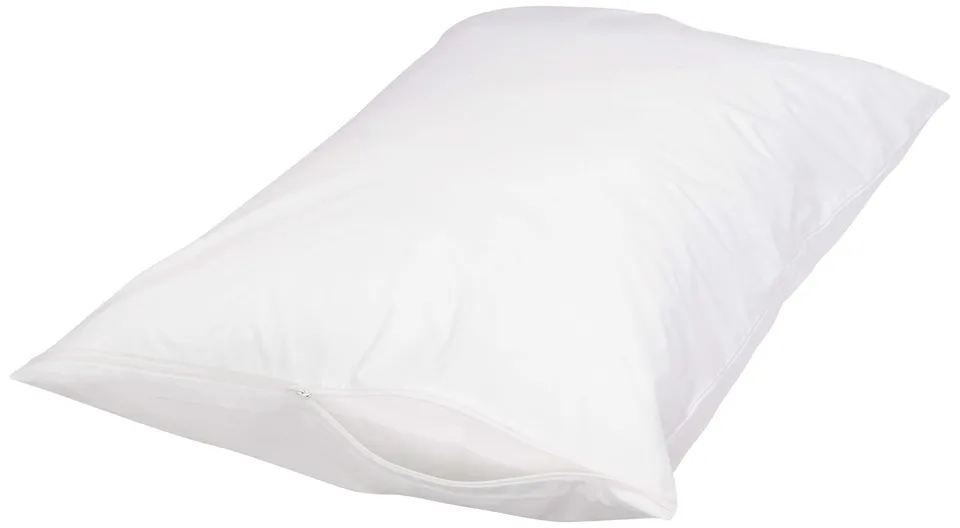 AmazonBasics federa copricuscino cotone bianco 53x79 cm
