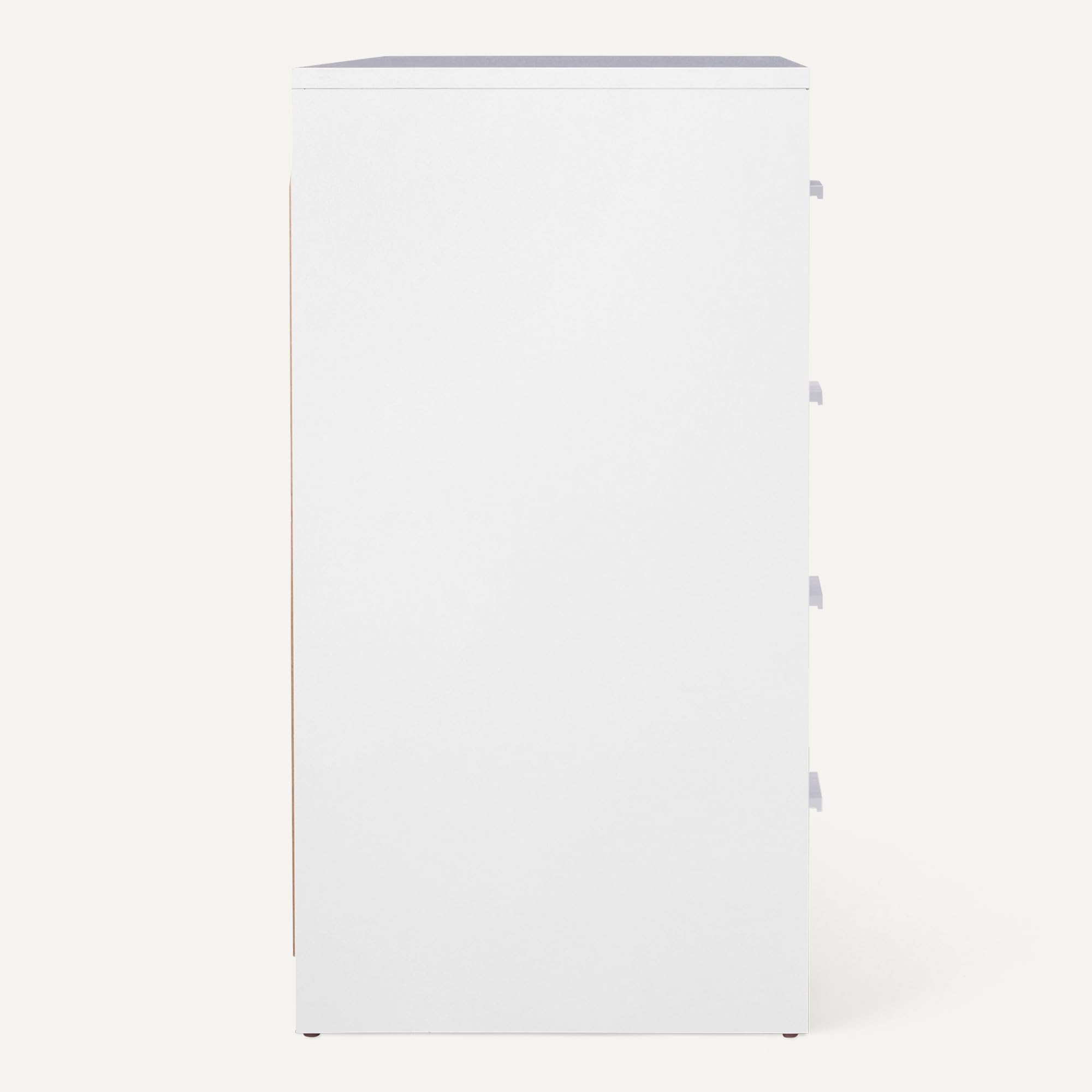 Amazon Basics Cassettiera 4 Cassetti Bianco 75x40x74 cm